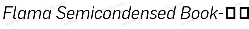 Flama Semicondensed Book字体转换